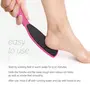 F3 Systems Wide Emery Foot File Double-Sided Pedicure Tool Colossal Foot File for Men & Women Effective for Cracked Heel Callus Remover Foot Scrubber Professional Foot File(Hot Pink), 4 image