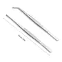 JKJF Stainless Steel Tweezer Long Tweezers with Precision Serrated Tips Straight and Curved Tweezers for Cooking Repairing - 12 Inch 2PCS, 2 image