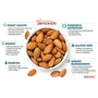 KINGUNCLE's California Almond Kernels (Badam Giri) 500 Grams (2 Packs of 250 Grams Each) Vacuum Pack, 5 image
