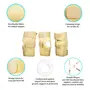 KUDIZE Knee Stabilizer Support Compression Muscle Joint Protection Wrap Open Patella Hinge Brace-Support Bandage Injury Guard (XXXL Beige), 3 image