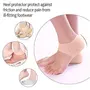 ELECTROPRIME Misaki Unisex Anti Heel Crack Set Vented Moisturizing Silicone Gel Heel Socks for Swelling Pain Relief Foot Care Ankle Support Pad (Skin Colour) - Set of 1 Pair, 4 image