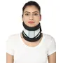 Mvon Cervical Collar Hard Adjustable (Black & White Large)