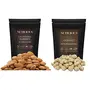 NUTICIOUS - California Almonds (Badam) Hazelnut 250 gm X 2..Dry Fruit  Nuts & Berries