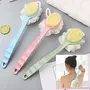NewQ 4 in 1 Foot Pedicure Brush foot Cleaner Tool Scrubber Pedicure with Loofah Back Scrubber Long Handle Bath Sponge Shower Brush for Man & Woman, 5 image