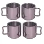 Dynore Stainless Steel Mug - Set of 4 160 ml