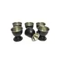 Dynore Stainless Steel Pcs Black Matt Egg Cup/Egg Holder/Boiled Egg Holder- Set of 6, 2 image