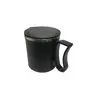 Dynore Stainless Steel Insulated 6 Pcs Double Walled Plastic Covered Travel Tea/Coffee Mug with Lid- Black, 3 image