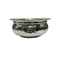 Dynore Stainless Steel 3 Pcs Hammered Serving Handi/ Serving Bowls- Set of 3, 5 image