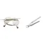 Dynore Stainless Steel Classic Heavy Chakla -Belan- Chimta Kitchen Tool Set- Set of 3