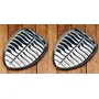 Dynore Stainless Steel 4 Pcs Banana Leaf Shape Dinner/Snack/Mess Tray- Set of 4 Small, 2 image