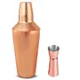 Dynore Copper ColorRegular Cocktail Shaker 750 ml with Peg Measure 30/60 ml