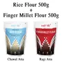 Amwel Combo of Organic Rice Flour 500g + Organic Finger Millet Flour 500g (Pack of Two), 2 image