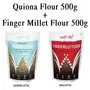 Amwel Combo of Organic Quinoa Millet Flour 500g + Organic Finger Millet Flour 500g (Pack of Two), 2 image