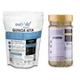 Amwel Organic Combo of Quinoa Flour 500g + Quinoa Seeds 400g | Low Glycemic Protein Rich High Fiber Diet | Breakfast Cereal Make Chapati Wrap Pancake | 900g, 2 image