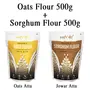 Amwel Combo of Oats Flour 500g + Sorghum Flour 500g (Pack of Two), 2 image