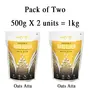Amwel Organic Oats Flour [Oats Atta] - Pack of Two [500g x 2 units = 1kg], 2 image