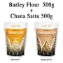 Amwel Combo of Organic Barley Flour 500g + Organic Bengal Gram Flour 500g (Pack of Two), 2 image