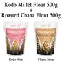 Amwel Combo of Kodo Millet Flour 500g + Bengal Gram Flour 500g (Pack of Two), 2 image