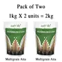 Amwel Multigrain Low GI Flour | Multi Millet Flour | 9 Grains | 25% Super Grains - Pack of Two [1kg x 2 units = 2kg], 2 image