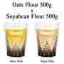 Amwel Combo of Oats Flour 500g + Soyabean Flour 500g (Pack of Two), 2 image