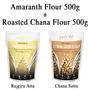 Amwel Combo of Organic Amaranth Flour 500g + Organic Bengal Gram Flour 500g (Pack of Two), 2 image