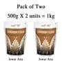 Amwel Organic Sorghum Flour [Jawar Atta] - Pack of Two [500g x 2 units = 1kg], 2 image