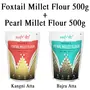 Amwel Combo of Foxtail Millet Flour 500g + Pearl Millet Flour 500g (Pack of Two), 2 image