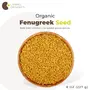 CARMEL ORGANICS Fenugreek/Methi Seeds (Whole 340 Grams) | Jaivik Bharat Certified, 4 image