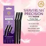 Mom & World ShaveRush Women Precision Face Razors For Instant Hair Removal with Nano Coating Technology 5 IN 1 - Eyebrows Upper Lip Chin Sideburns Bikini Line - Pack of 3, 3 image
