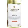 Teamonk Aroha n White Tea Leaves Box - 75 gm Bag with Whole Loose Leaf Tea (Makes 37 cup of Tea). Tea Pack