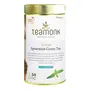 Teamonk Kozan High Mountain Spearmint Green Tea Box - 50 Biodegradable Pyramid Tea Bags Filled With Whole Loose Leaves. and can be included in Diet.