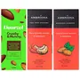 Daarzel Ambriona Chocolate Gift pack Box Dark Chocolate coated with Almonds Hazelnut Cranberry and Barbeque Almonds & Peri Peri Cashews Vegan Pack of 6 x 50gm, 4 image