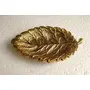 RR TRADING COMPANY Very Attractive Metal Golden Leaf Shap Bowl,Tray for Dry Fruit & Snacks (Size L*B*H: 22 X 12.5 X 3 Cm), 3 image