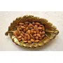 RR TRADING COMPANY Very Attractive Metal Golden Leaf Shap Bowl,Tray for Dry Fruit & Snacks (Size L*B*H: 22 X 12.5 X 3 Cm), 2 image