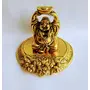 RR TRADING COMPANY Metal Laughing Buddha Decor | Feng Shui Laughing Buddha for Money and Wealth and Good Luck | Decorative Idol Statue Showpiece for Home| Office Decoration - Size : 10 X 10 X 10 cm, Golden
