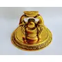 RR TRADING COMPANY Metal Laughing Buddha Decor | Feng Shui Laughing Buddha for Money and Wealth and Good Luck | Decorative Idol Statue Showpiece for Home| Office Decoration - Size : 10 X 10 X 10 cm, Golden, 2 image