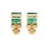 Saasvi Jewels 925 Solitaire Collection Sterling Silver Emerald Cut Studds Earrings for Women Girls, 3 image