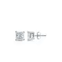Saasvi Jewels  925 Solitaire Collection Sterling Silver and Cubic Zirconia Square Princess Stud Earrings for Women, Girls, 3 image
