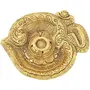 RR TRADING COMPANY Agarbatti Stand Incense Stick Holder with Ash Catcher for Puja - Metal Incense Sticks Stand Holder Om Symbol for Home Office Temple Decoration Pooja Articles-Golden, 2 image