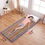 Karru Krafft Natural Madurkathi Handcrafted Chatai Mats / Yoga Mat/ Prayer Mat/ Floor Mat for Home, Office, Boutiques, Shops |sleeping Mat for Floor 6x2 Feet, Blue, 4 image