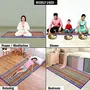 Karru Krafft Natural Madurkathi Handcrafted Chatai Mats / Yoga Mat/ Prayer Mat/ Floor Mat for Home, Office, Boutiques, Shops |sleeping Mat for Floor 6x2 Feet, Blue, 2 image