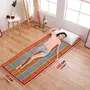 Karru Krafft Natural Madurkathi Handcrafted Chatai Mats / Yoga Mat/ Prayer Mat/ Floor Mat for Home, Office, Boutiques, Shops |sleeping Mat for Floor 6x2 Feet, Red, 4 image