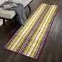 Karru Krafft Natural Madurkathi Handcrafted Chatai Mats / Yoga Mat/ Prayer Mat/ Floor Mat for Home, Office, Boutiques, Shops |sleeping Mat for Floor 6x2 Feet, Purple, 3 image