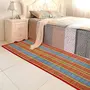 Karru Krafft Natural Madurkathi Handcrafted Chatai Mats / Yoga Mat/ Prayer Mat/ Floor Mat for Home, Office, Boutiques, Shops |sleeping Mat for Floor 6x2 Feet, Red, 3 image