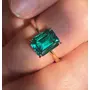 Saasvijewels Double Stone Engagement Emerald ring 2 Stone Emerald ring Wedding Ring Radiant cut ring Pear ring 2 stone mothers ring Green stone ring