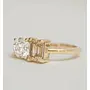 Saasvijewels Double Stone Engagement Champagn ring 2 Stone Toi et moi ring Wedding Ring Radiant cut ring Round ring 2 stone mothers ring White stone ring