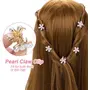 Blubby 6 Piece Korean Style Pearl Barrettes Women's Set HairKorean Style Hair Clip Marble Alligator Hair Clip Hair s Duckbilled Heress Jewelry Hair Accessories set, 3 image