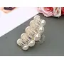 Blubby 2 Pcs White Small Hair Clutcher Hair Claw Clip for Girls and Women, 3 image