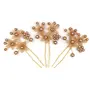 Blubby 3 Pieces Golden Colors Juda Wedding Accessories For Women And Girls