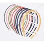 Blubby 6 Pcs Thin Plastic Headbands with Teeth for Women and Girls, Plastic Plain Headbands in 6 Colors for Rainbow Headbands DIY With Matte Finish, 2 image